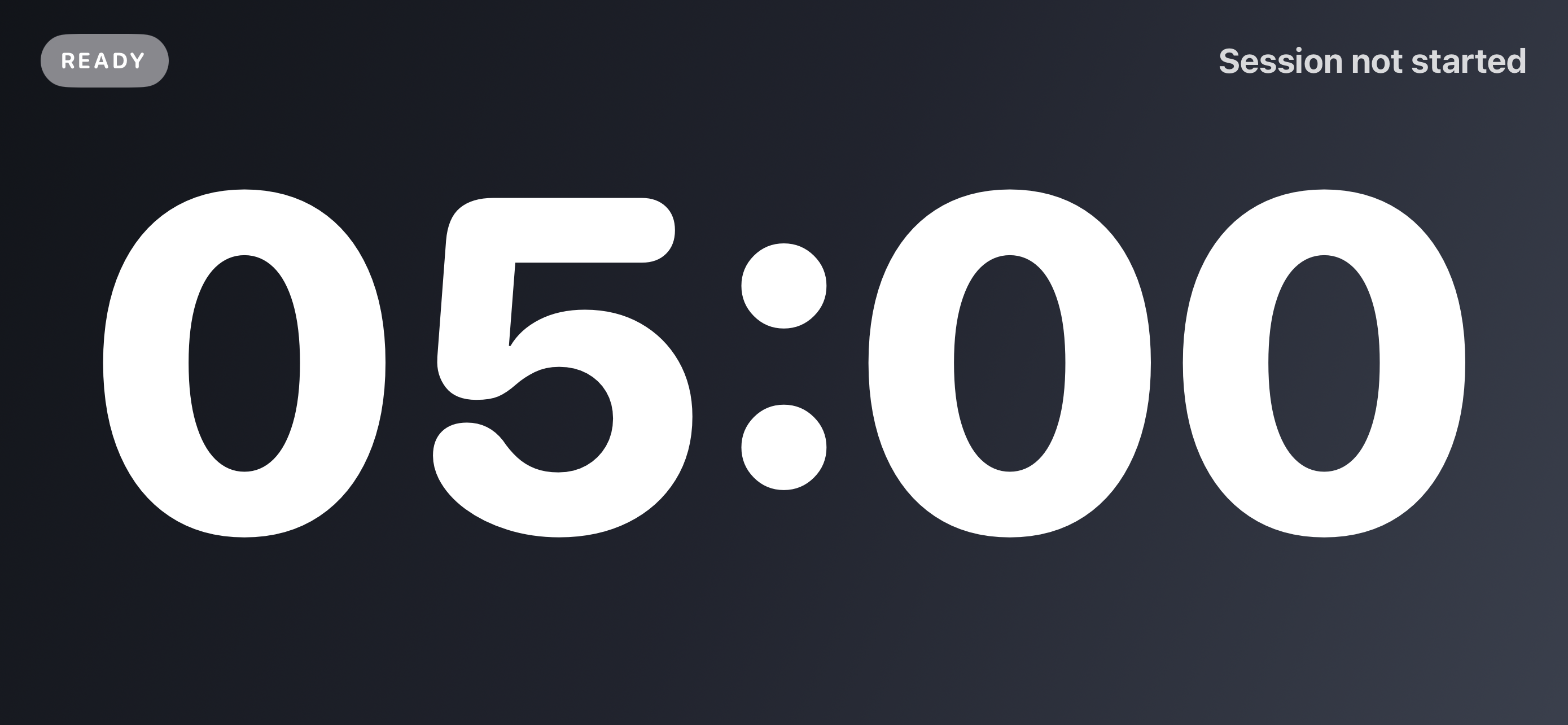 Roll Timer large landscape countdown display